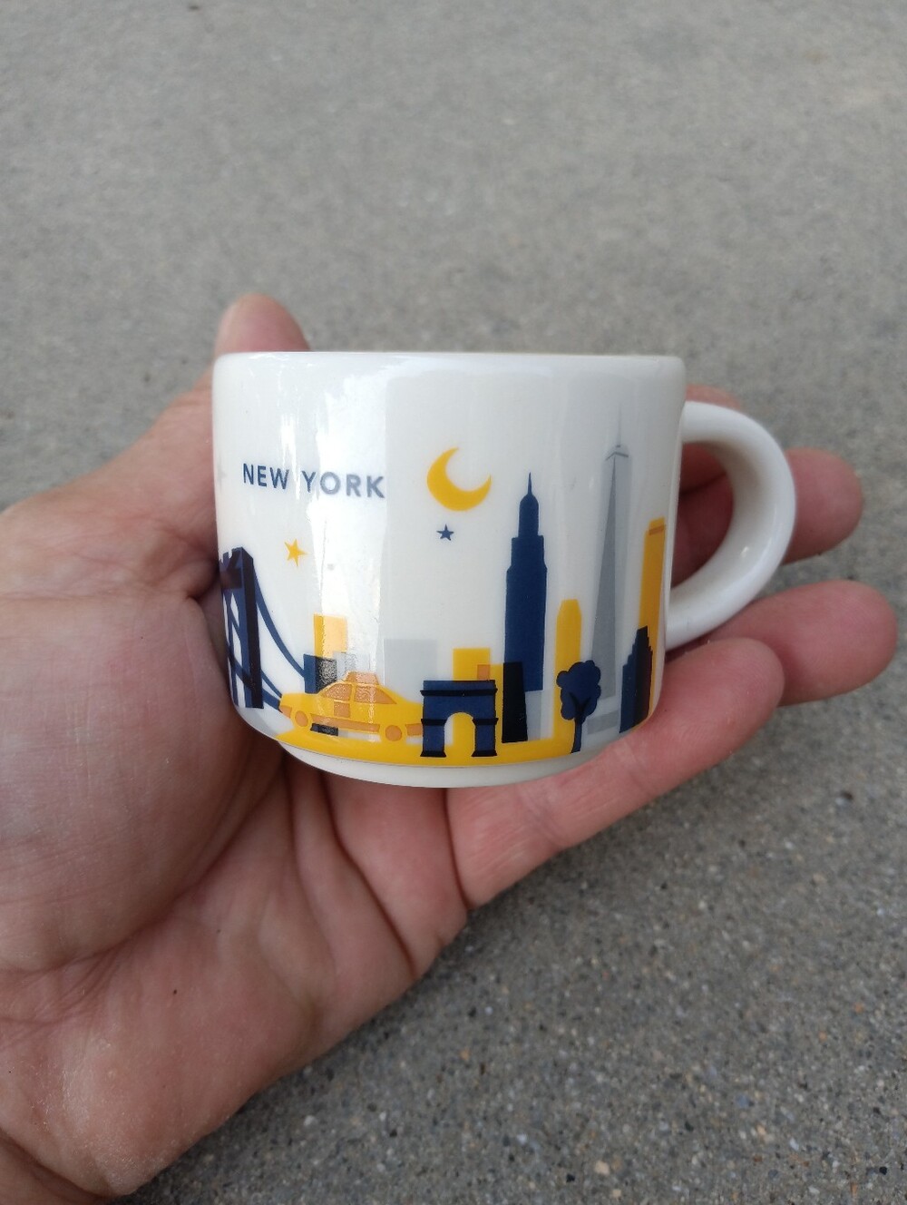 Starbucks Mini Global Cities New York You Are Here Coffee Mug 2 Oz